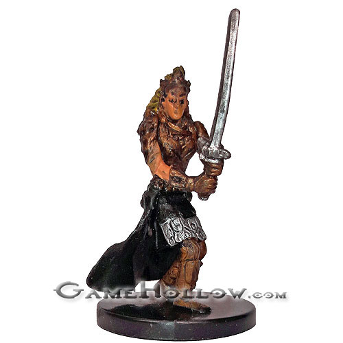 D&D Miniatures Against the Giants 23 Mighty Blademaster (Female Human Fighter)