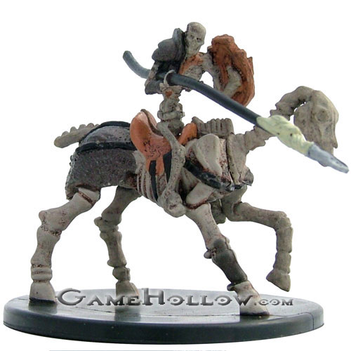 D&D Miniatures Curse of Undeath 06 Skeletal Lancer (Skeleton Mounted)