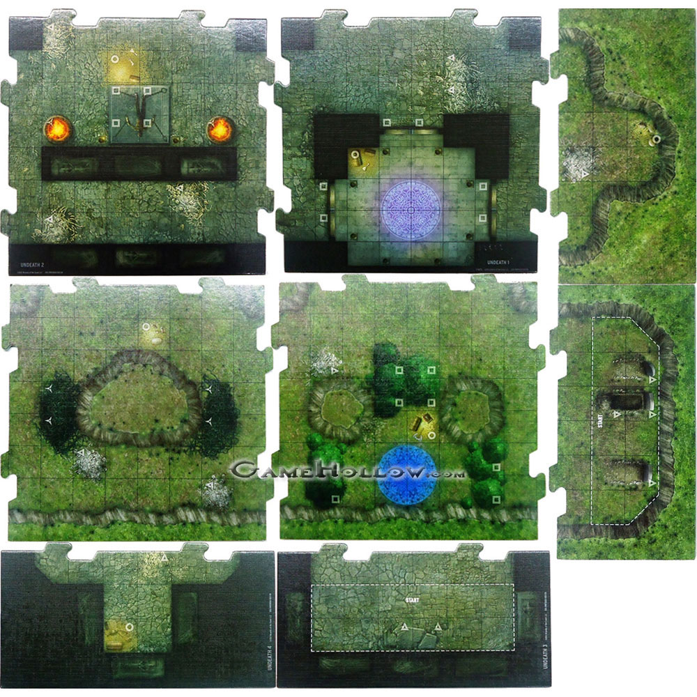 D&D Miniatures Curse of Undeath Battlefield Tile Set Lot (Curse of Undeath)