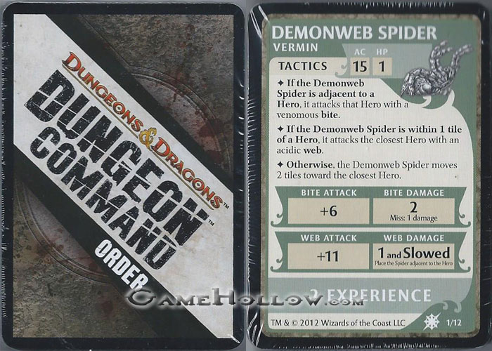 D&D Miniatures Sting of Lolth Order Creature Monster 60 Card Deck Set (Sting of Lolth)
