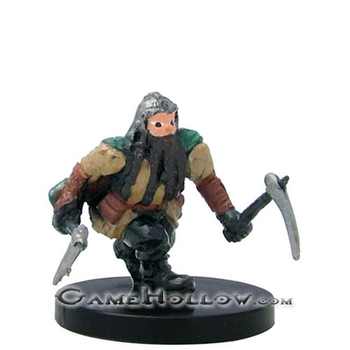 D&D Miniatures Deathknell 04 Dwarf Caver (Miner)