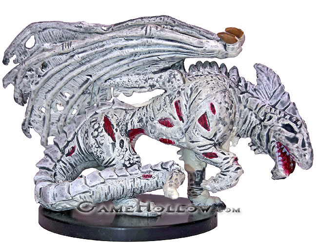 D&D Miniatures Deathknell 60 Zombie White Dragon (Large Undead)