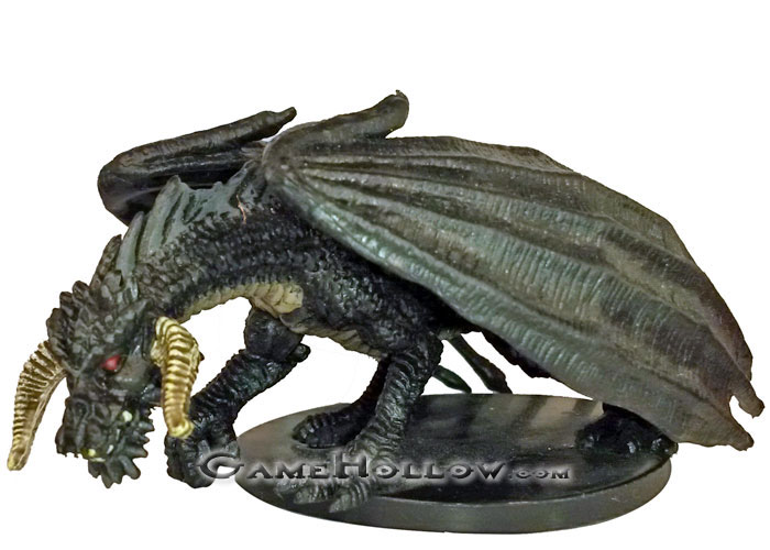 D&D Miniatures Demonweb 24 Black Dragon Lurker (Large)