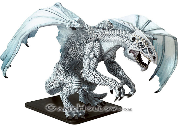 D&D Miniatures Colossal/Gargantuan  Legends of Drizzt, 03 Icingdeath Gargantuan White Dragon EPIC