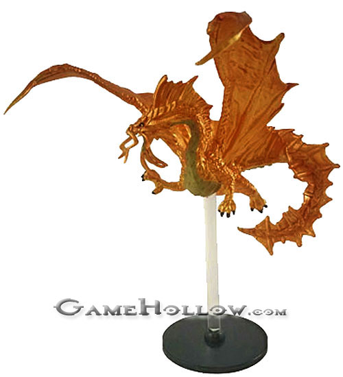 D&D Miniatures Rage of Demons 46 Gold Dragon (Large)