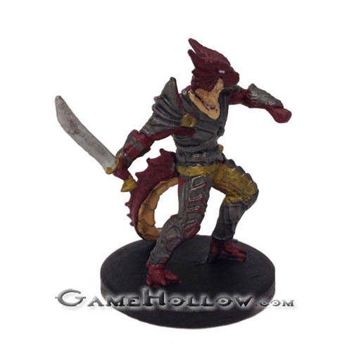 D&D Miniatures Tyranny of Dragons 36 Half Red Dragon Fighter