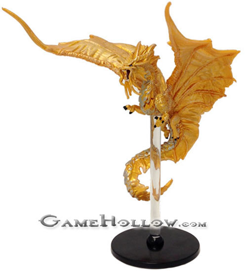 D&D Miniatures Tyranny of Dragons 43 Gold Dragon (Large)
