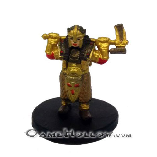 D&D Miniatures Tyranny of Dragons 47 Gold Dwarf Female Cleric