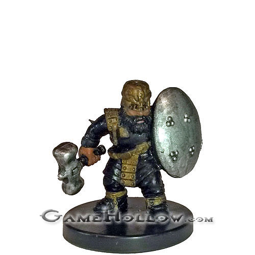 D&D Miniatures Underdark 05 Gold Dwarf Soldier