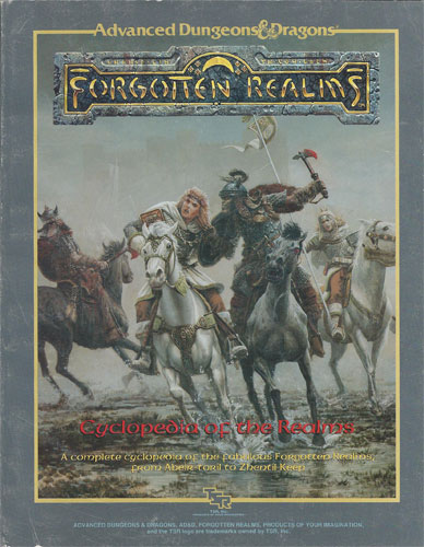 D&D Miniatures Maps, Tiles, Overlays, Campaigns Campaign Forgotten Realms Cyclopedia 1987