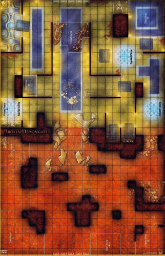 D&D Miniatures Maps, Tiles, Overlays, Campaigns Map Broken Demongate