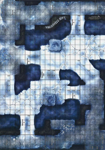 D&D Miniatures Maps, Tiles, Overlays, Campaigns Map Frostfell Rift