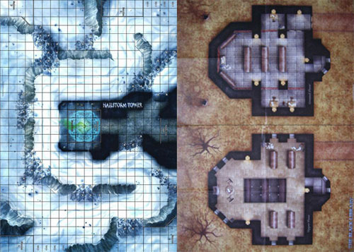 D&D Miniatures Maps, Tiles, Overlays, Campaigns Map Hailstorm Tower / Black Library
