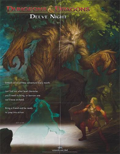 Poster - Game Day Promo: Delve Night Treant