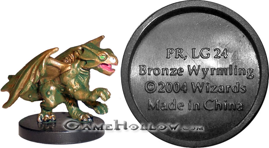 D&D Miniatures Promo Figures, EPIC Cards  Bronze Wyrmling Promo, PR (Giants of Legend 01) very rare