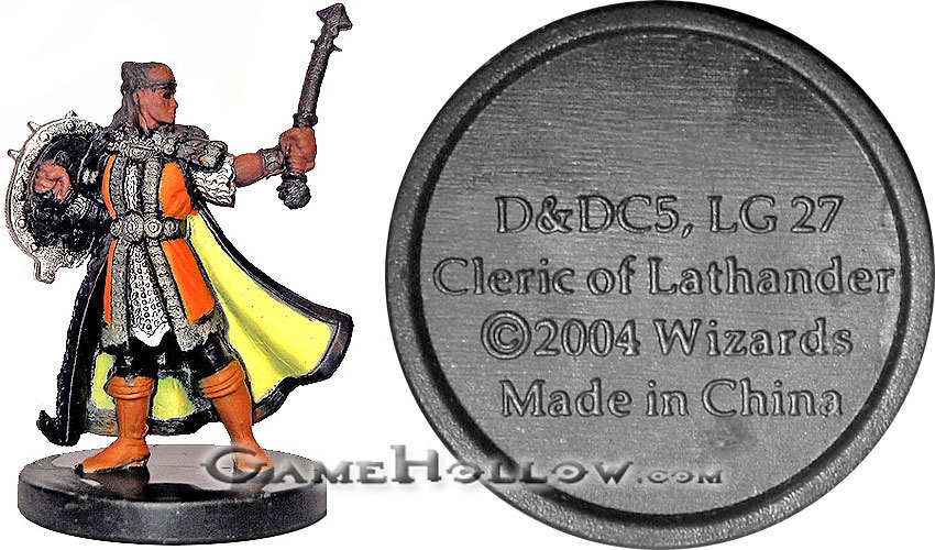 D&D Miniatures Promo Figures, EPIC Cards  Cleric of Lathander Promo, D&DC5 (Archfiends 01)