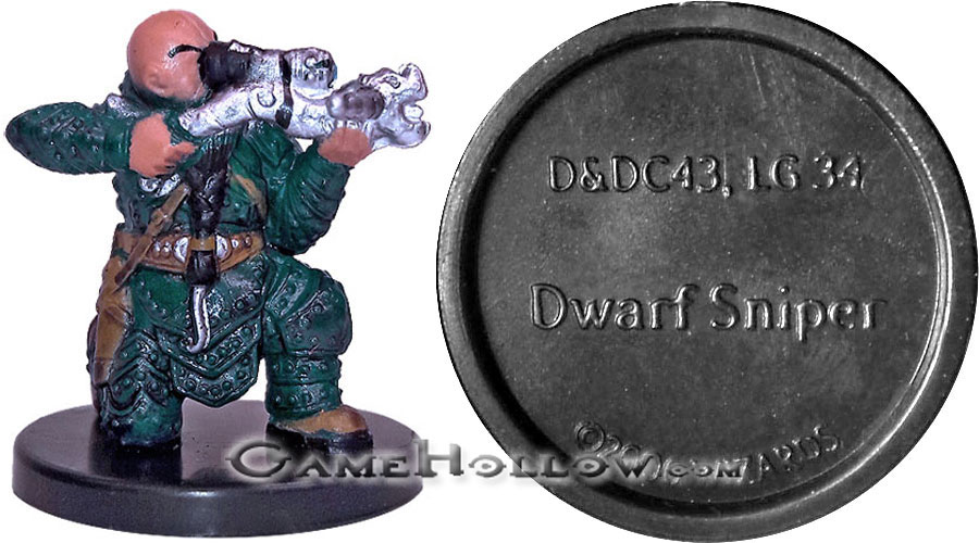 D&D Miniatures Blood War  Dwarf Sniper Promo, D&DC43 (Blood War 03)