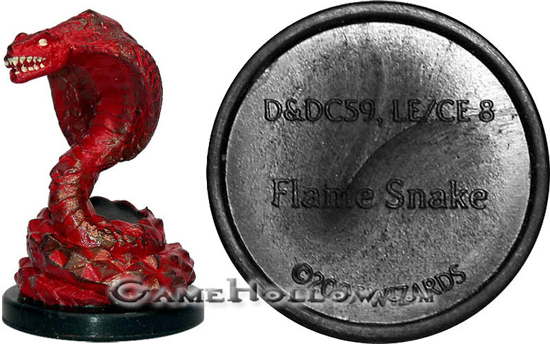 D&D Miniatures Promo Figures, EPIC Cards  Flame Snake Promo, D&DC59 (Desert of Desolation 42)