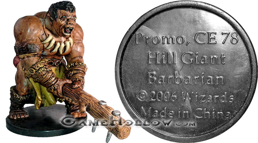 D&D Miniatures Promo Figures, EPIC Cards  Hill Giant Barbarian Promo, Promo (War Drums 49)