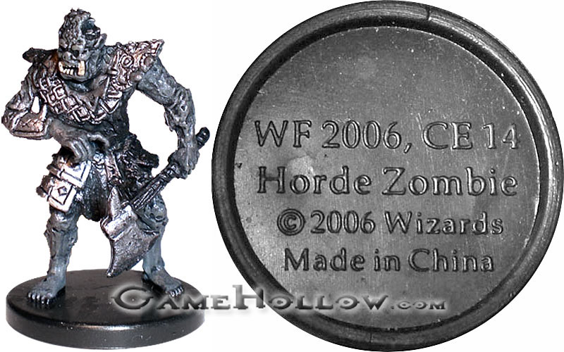 D&D Miniatures Promo Figures, EPIC Cards  Horde Zombie Promo, WF 2006 (War Drums 51)