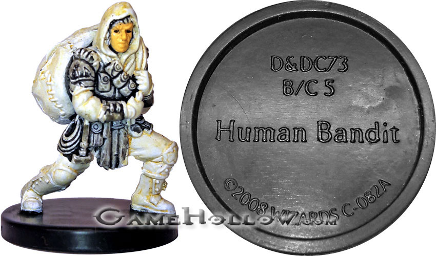 D&D Miniatures Promo Figures, EPIC Cards  Human Bandit Promo, D&DC73 (Demonweb 34)