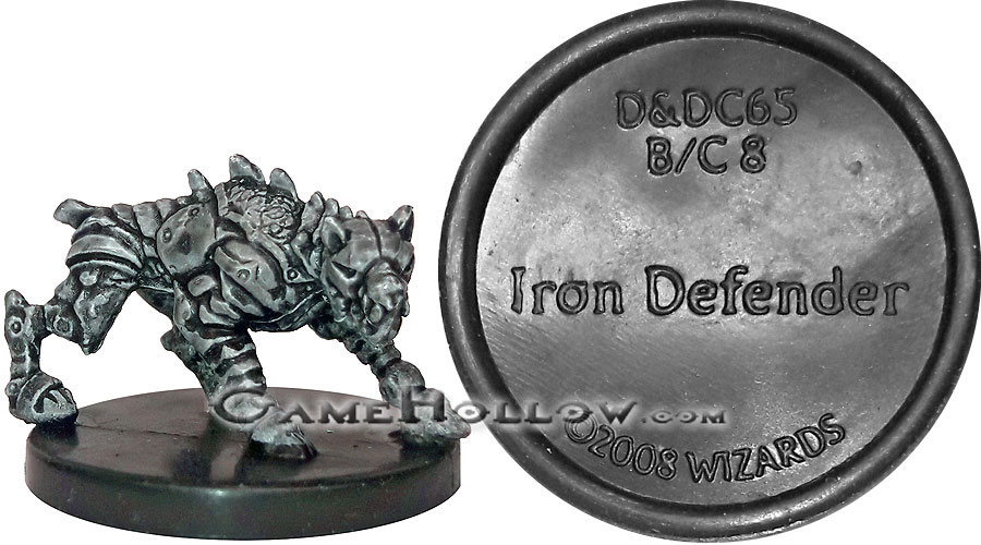 D&D Miniatures Promo Figures, EPIC Cards  Iron Defender Promo, D&DC65 (Dungeons of Dread 36)