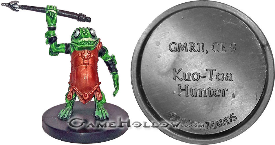 D&D Miniatures Promo Figures, EPIC Cards  Kuo-Toa Hunter Promo, GMR11 (Night Below 34)