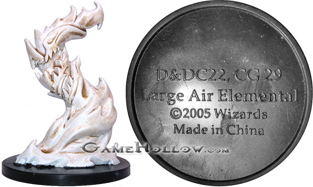 D&D Miniatures Promo Figures, EPIC Cards  Large Air Elemental Promo, D&DC22 (Angelfire 20)