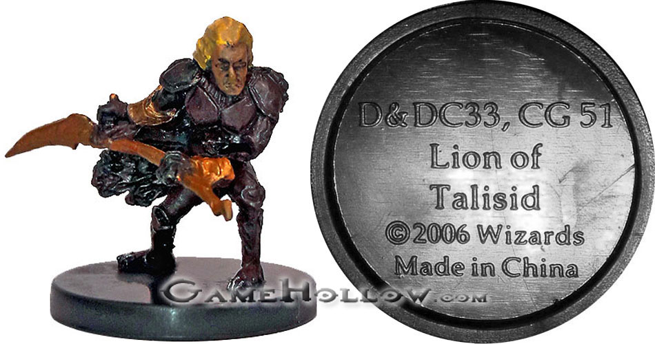 D&D Miniatures Promo Figures, EPIC Cards  Lion of Talisid Promo, D&DC33 (War Drums 20)