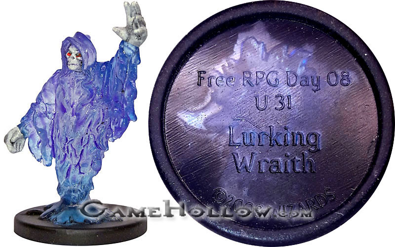 D&D Miniatures Promo Figures, EPIC Cards  Lurking Wraith Promo, RPG08 (Against the Giants 51)