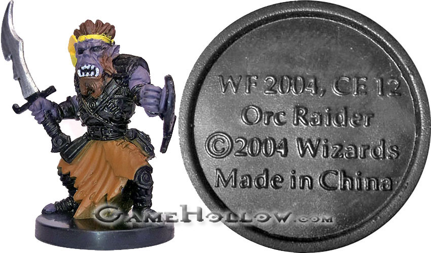D&D Miniatures Promo Figures, EPIC Cards  Orc Raider Promo, WF 2004 (Archfiends 56)