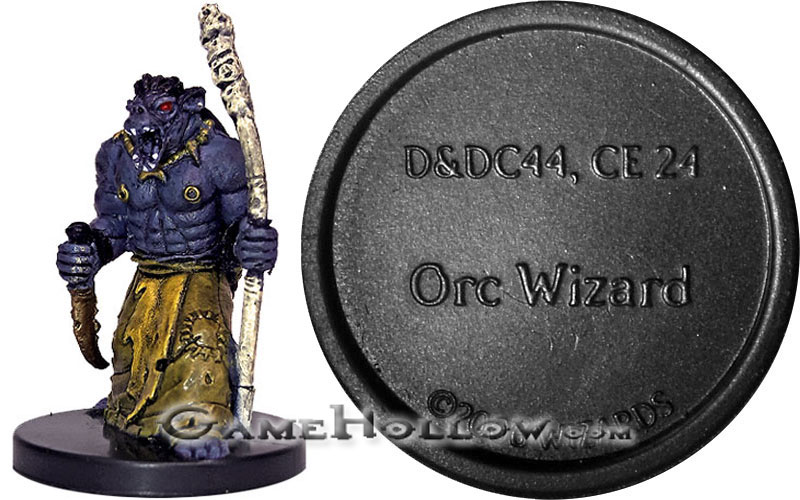 D&D Miniatures Promo Figures, EPIC Cards  Orc Wizard Promo, D&DC44 (Blood War 56)