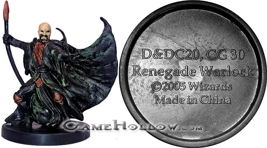 D&D Miniatures Promo Figures, EPIC Cards  Renegade Warlock Promo, D&DC20 (Deathknell 23)