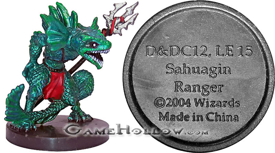 D&D Miniatures Aberrations  Sahuagin Ranger Promo, D&DC12 (Aberrations 42)