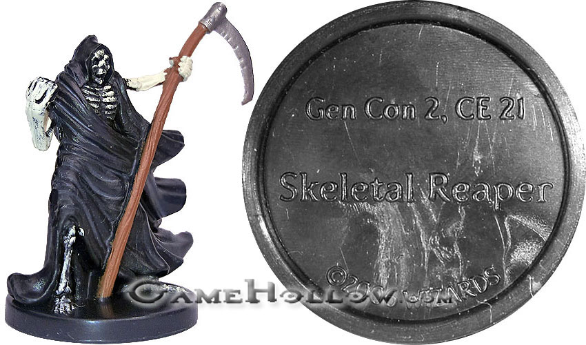 D&D Miniatures Promo Figures, EPIC Cards  Skeletal Reaper Promo, GenCon2 (Blood War 58)