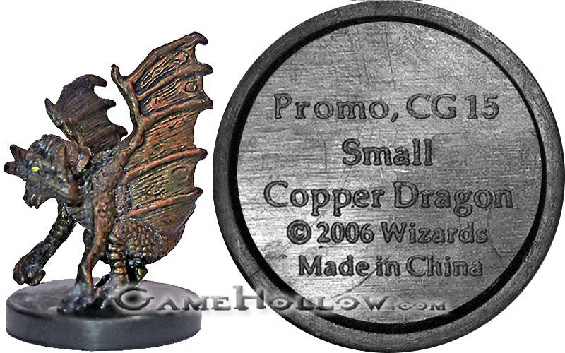 D&D Miniatures Promo Figures, EPIC Cards  Small Copper Dragon Promo, Promo (War of the Dragon Queen 14)