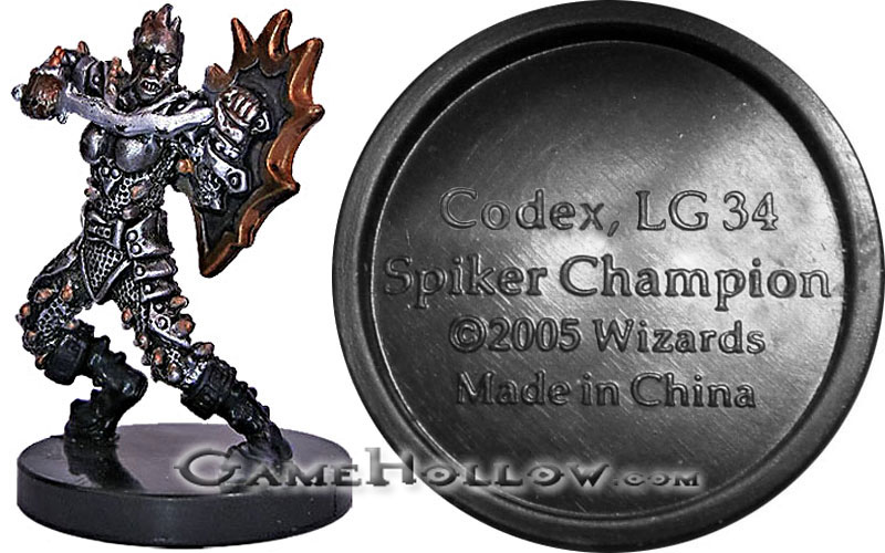 D&D Miniatures Angelfire  Spiker Champion Promo, Codex (Angelfire 07)