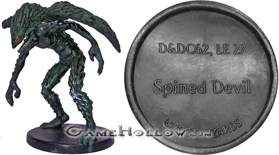D&D Miniatures Promo Figures, EPIC Cards  Spined Devil Promo, D&DC62 (Desert of Desolation 37)