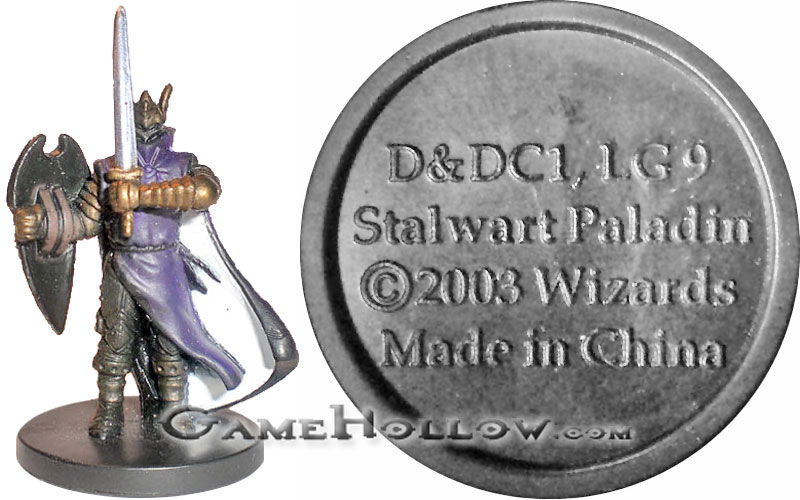 D&D Miniatures Promo Figures, EPIC Cards  Stalwart Paladin Promo, D&DC 1 (Dragoneye 08)