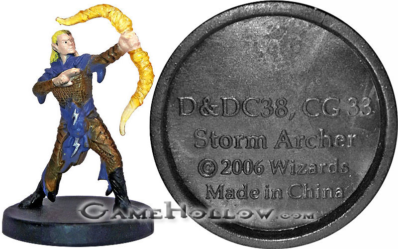 D&D Miniatures Promo Figures, EPIC Cards  Storm Archer Promo, D&DC38 (War of the Dragon Queen 16)