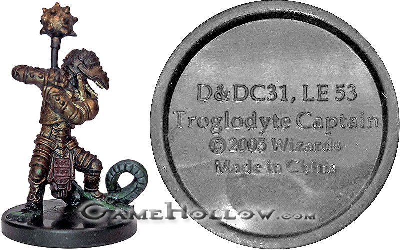 D&D Miniatures Promo Figures, EPIC Cards  Troglodyte Captain Promo, D&DC31 (Underdark 40)
