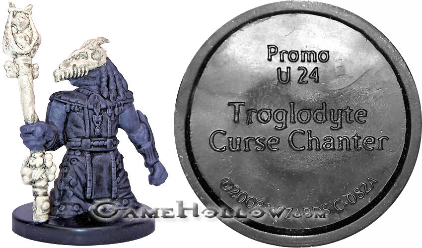 D&D Miniatures Promo Figures, EPIC Cards  Troglodyte Curse Chanter Promo, Promo (Demonweb 52)