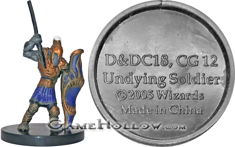 D&D Miniatures Promo Figures, EPIC Cards  Undying Soldier Promo, D&DC18 (Deathknell 24)
