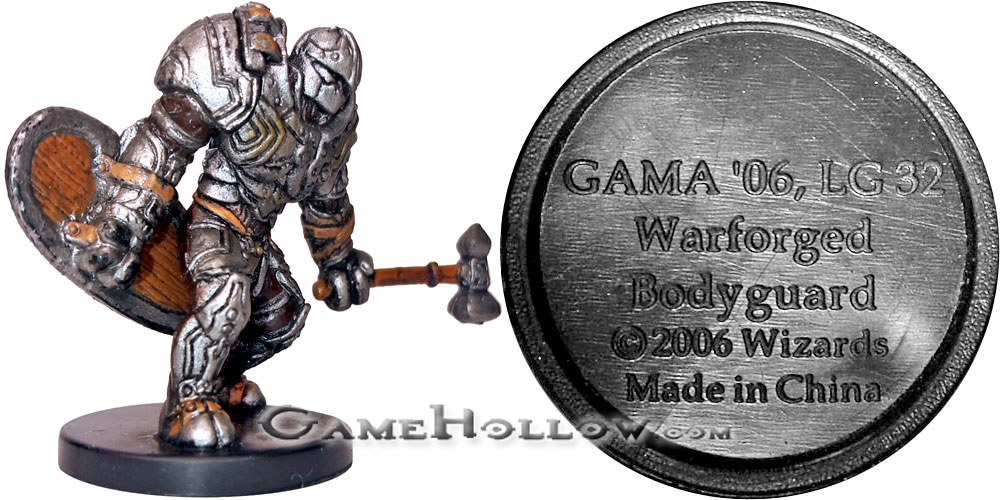 D&D Miniatures War Drums  Warforged Bodyguard Promo, GAMA 06 (War Drums 11)