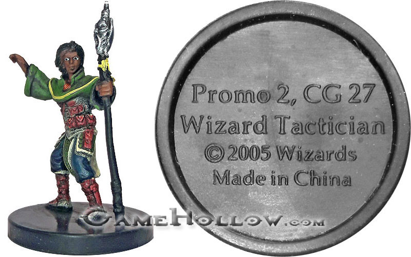 D&D Miniatures Promo Figures, EPIC Cards  Wizard Tactician Promo, Promo 2 (Underdark 24)