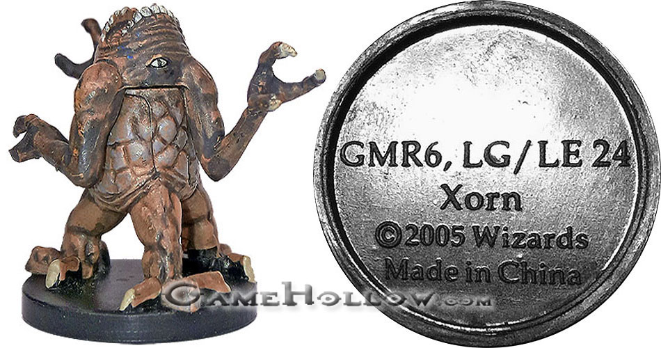 D&D Miniatures Promo Figures, EPIC Cards  Xorn Promo, GMR6 (Underdark 28)