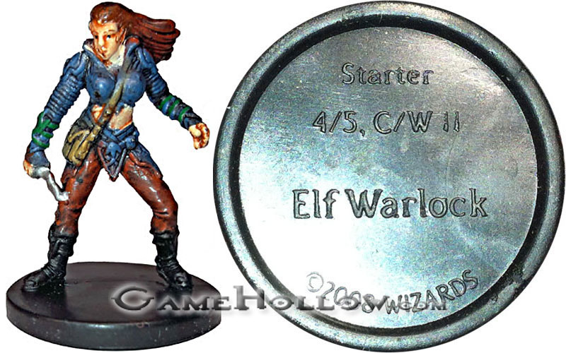 D&D Miniatures Starter Set Figures Starter Figure 04 Elf Warlock (Wizard)