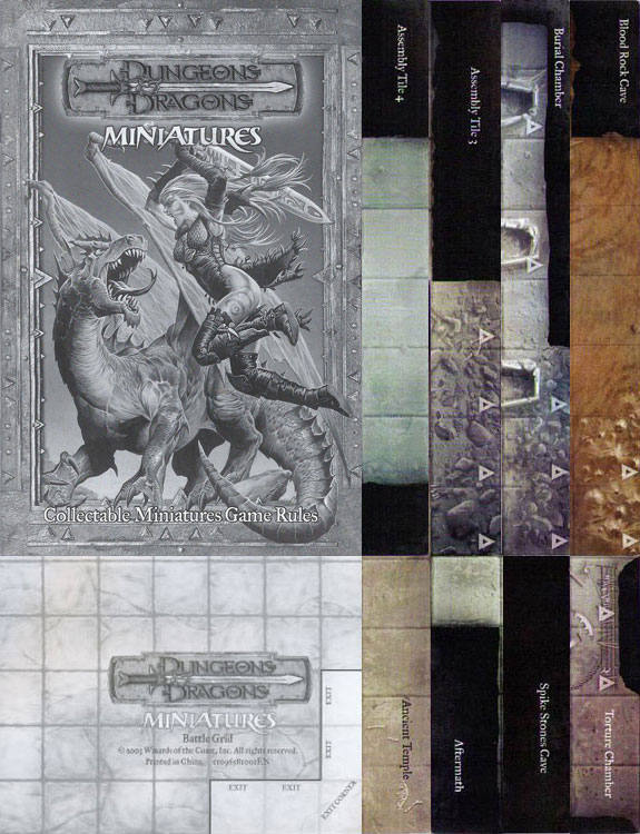 D&D Miniatures Maps, Tiles, Overlays, Campaigns Starter Aberrations Tiles Rules Map used