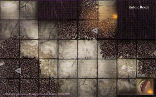 D&D Miniatures Maps, Tiles, Overlays, Campaigns Tile Rubble Room (Harbinger Starter)