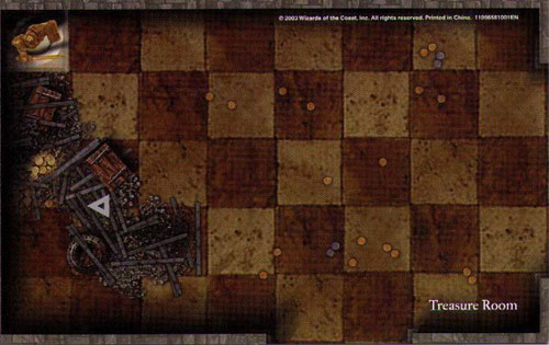 D&D Miniatures Maps, Tiles, Overlays, Campaigns Tile Treasure Room (Harbinger Starter)